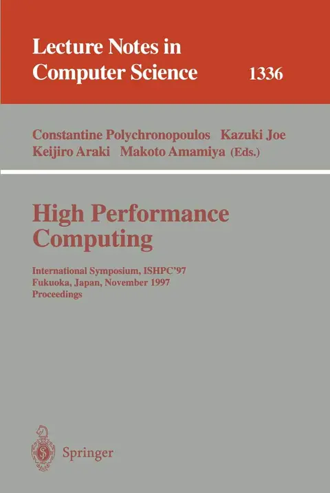Cover of High Performance Computing