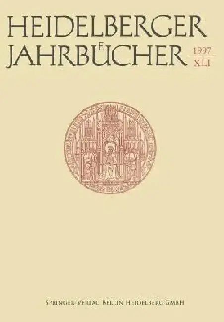 Cover of Heidelberger Jahrbücher