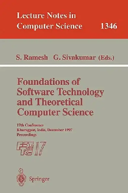 Cover of Foundations of Software Technology and Theoretical Computer Science