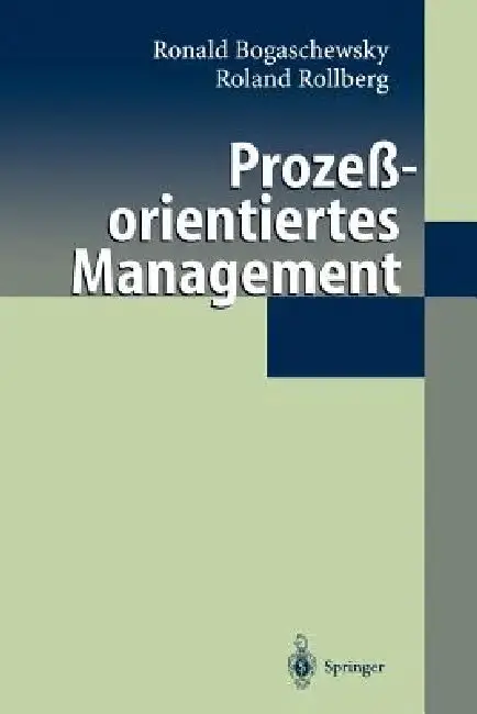 Cover of Prozeßorientiertes Management
