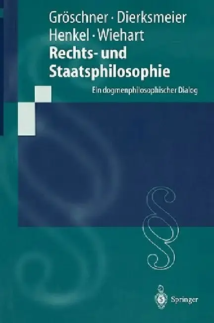 Cover of Rechts- Und Staatsphilosophie