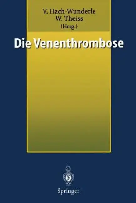 Cover of Die Venenthrombose