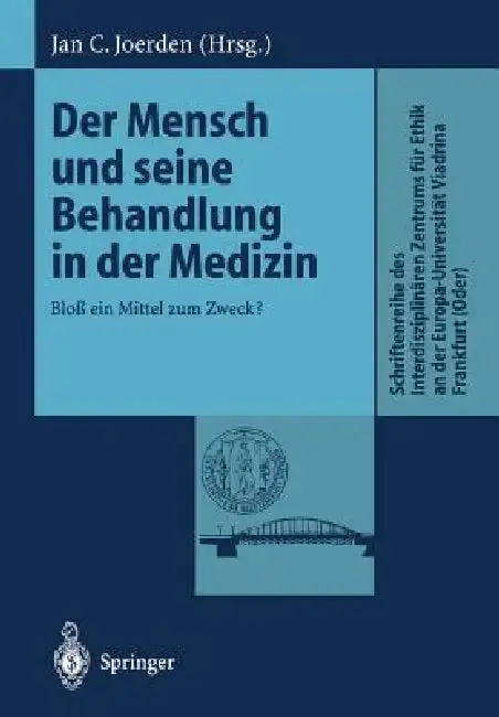 Cover of Der Mensch Und Seine Behandlung in Der Medizin
