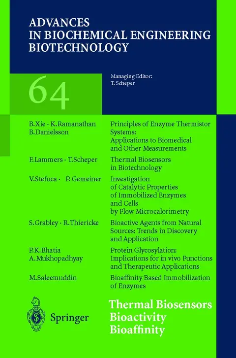 Cover of Thermal Biosensors, Bioactivity, Bioaffinity