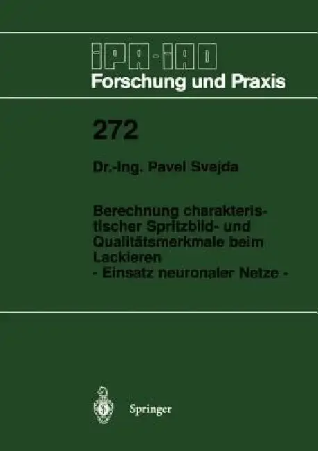 Cover of Berechnung Charakteristischer Spritzbild- Und Qualitätsmerkmale Beim Lackieren