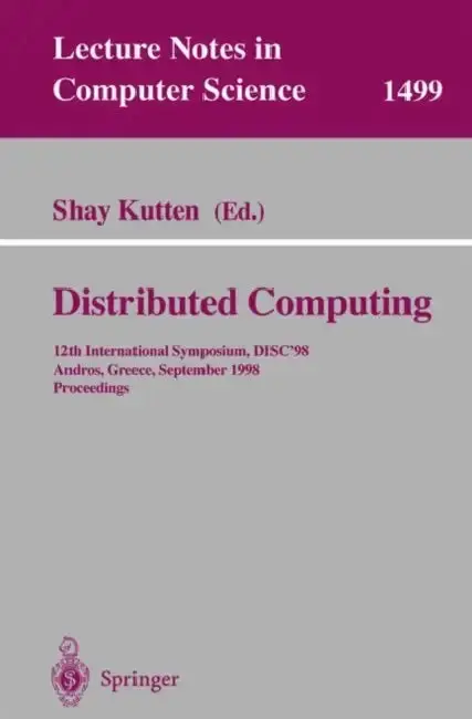 Cover of Distributed Computing