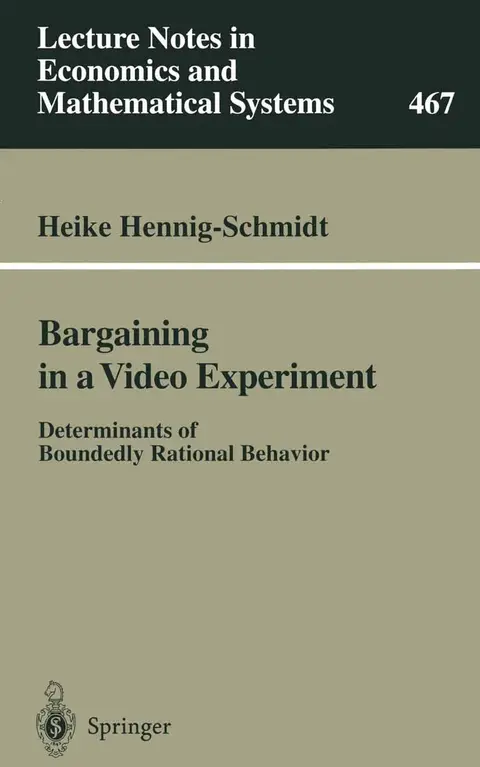 Cover of Bargaining in a Video Experiment