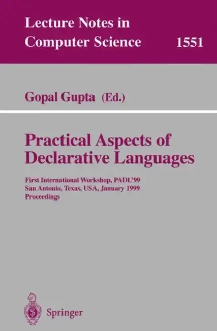 Cover of Practical Aspects of Declarative Languages