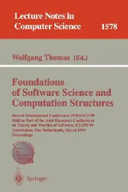 Cover of Foundations of Software Science and Computation Structures