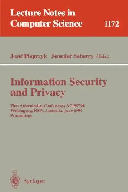 Cover of Information Security and Privacy