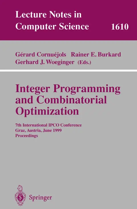 Cover of Integer Programming and Combinatorial Optimization