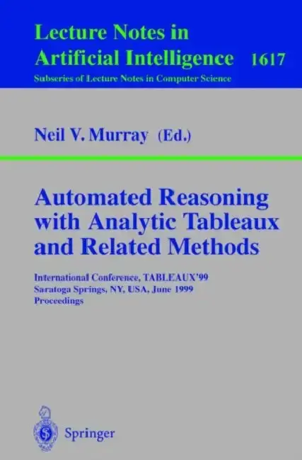 Cover of Automated Reasoning with Analytic Tableaux and Related Methods