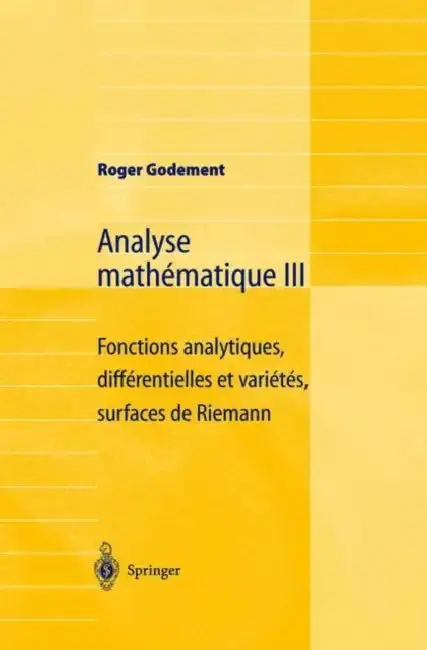 Cover of Analyse Mathématique III