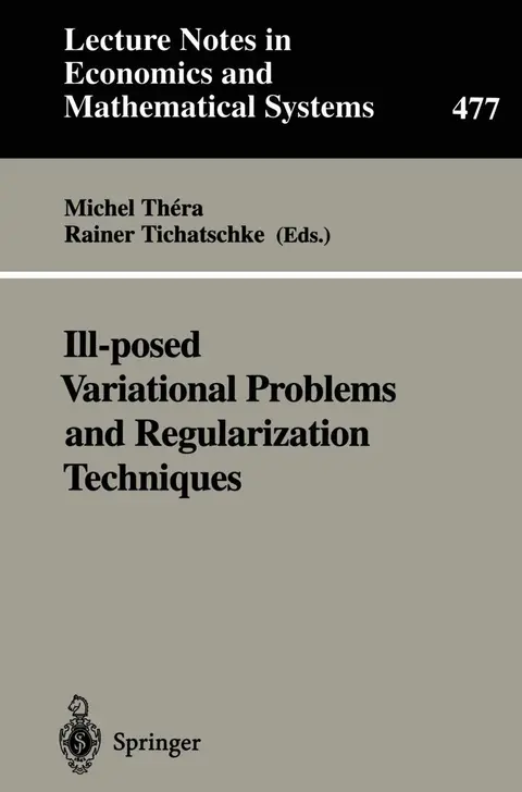 Cover of Ill-posed Variational Problems and Regularization Techniques