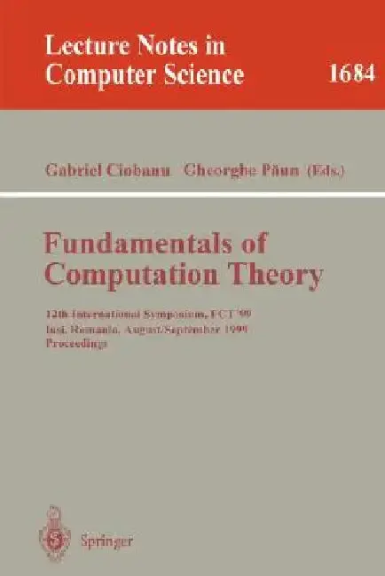 Cover of Fundamentals of Computation Theory