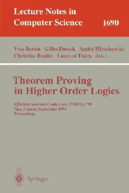 Cover of Theorem Proving in Higher Order Logics