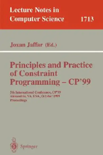 Cover of Principles and Practice of Constraint Programming - Cp'99