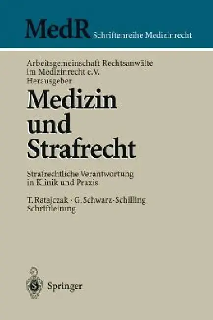 Cover of Medizin Und Strafrecht