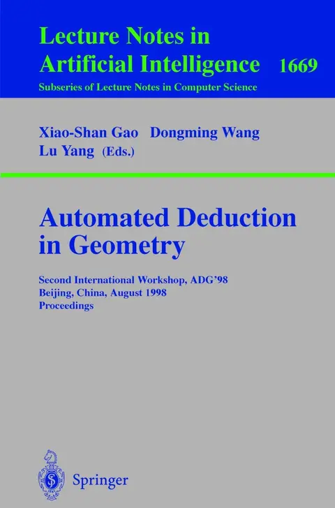 Cover of Automated Deduction in Geometry