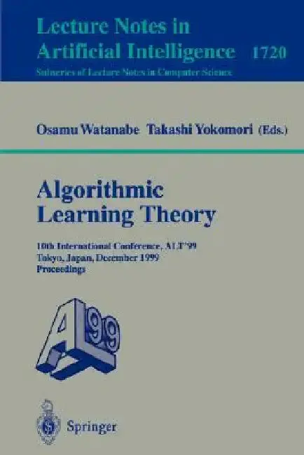 Cover of Algorithmic Learning Theory