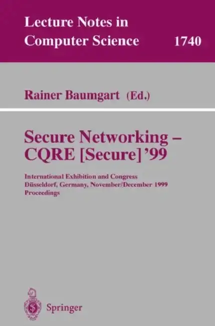 Cover of Secure Networking - Cqre (Secure) '99