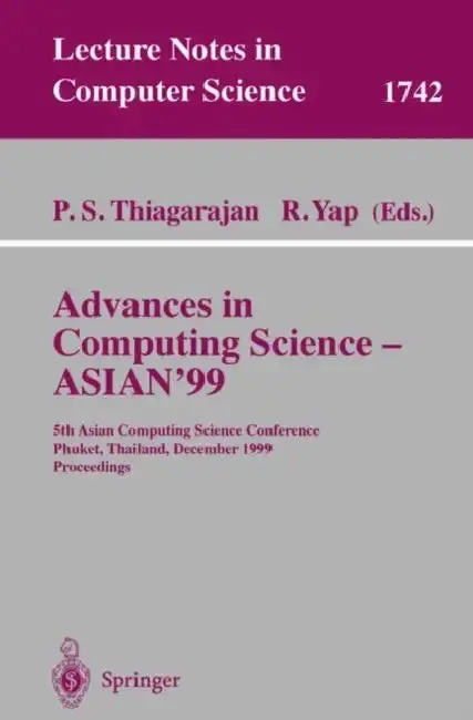Cover of Advances in Computing Science - Asian'99