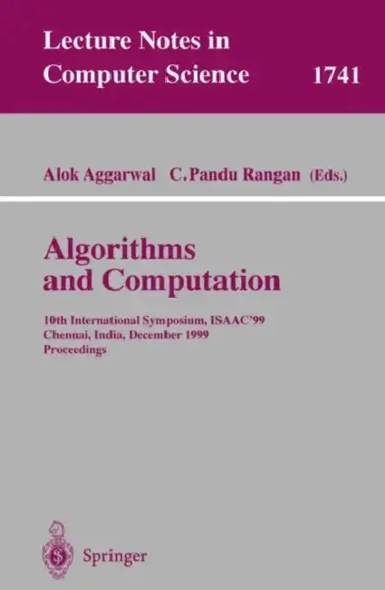 Cover of Algorithms and Computations