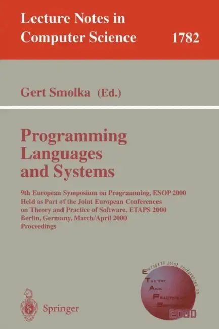Cover of Programming Languages and Systems