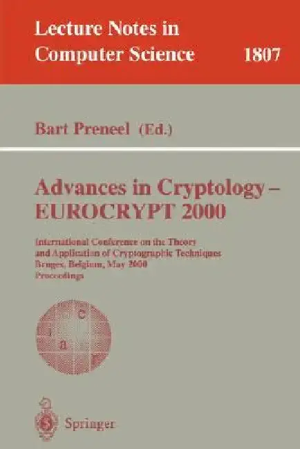 Cover of Advances in Cryptology - Eurocrypt 2000