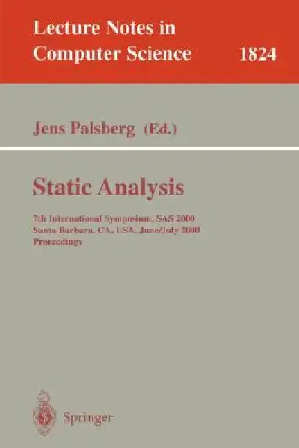 Cover of Static Analysis
