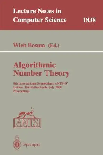 Cover of Algorithmic Number Theory