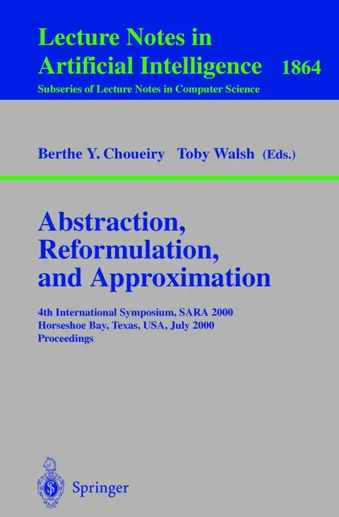 Cover of Abstraction, Reformulation, and Approximation