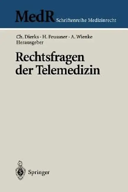 Cover of Rechtsfragen Der Telemedizin