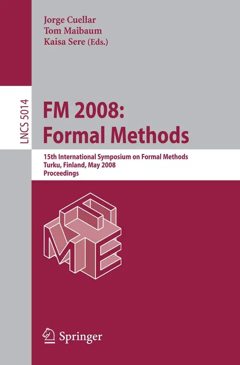 Cover of Fm 2008, Formal Methods