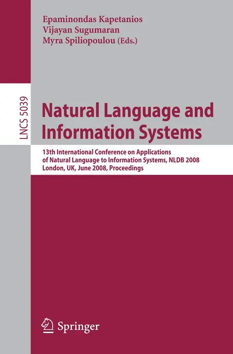 Cover of Natural Language and Information Systems