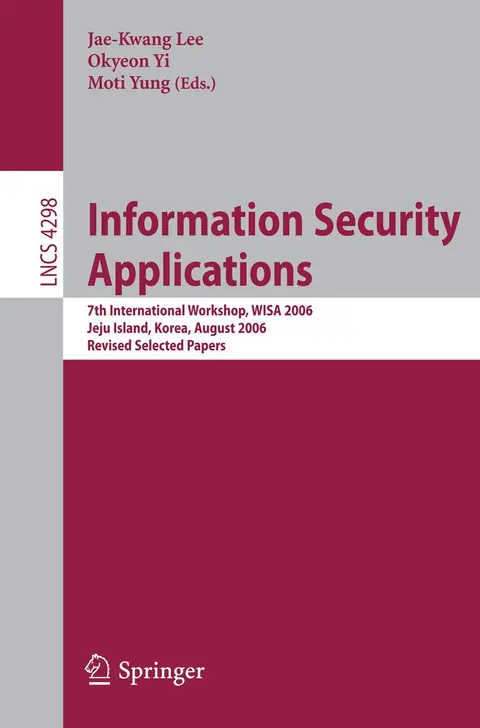 Cover of Information Security Applications