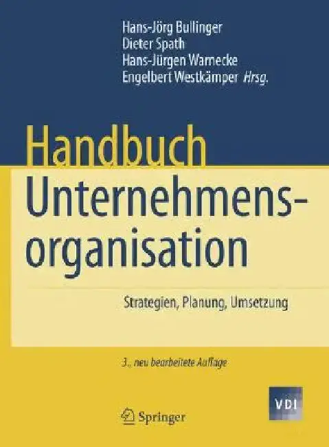 Cover of Handbuch Unternehmensorganisation