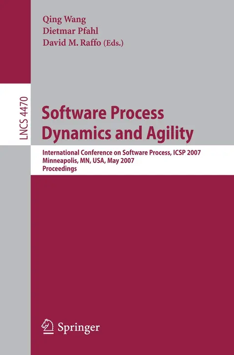 Cover of Software Process Dynamics and Agility