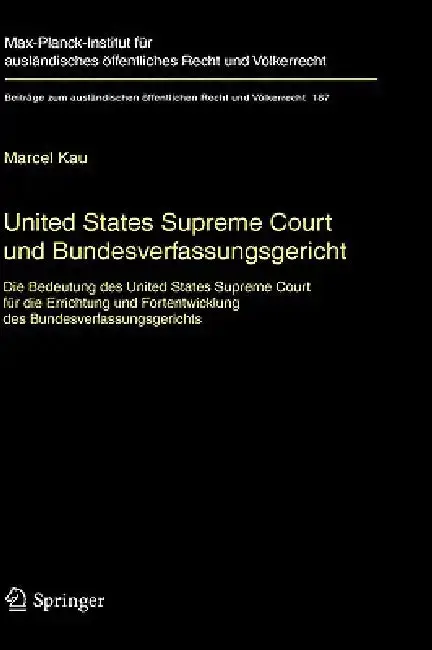 Cover of United States Supreme Court Und Bundesverfassungsgericht
