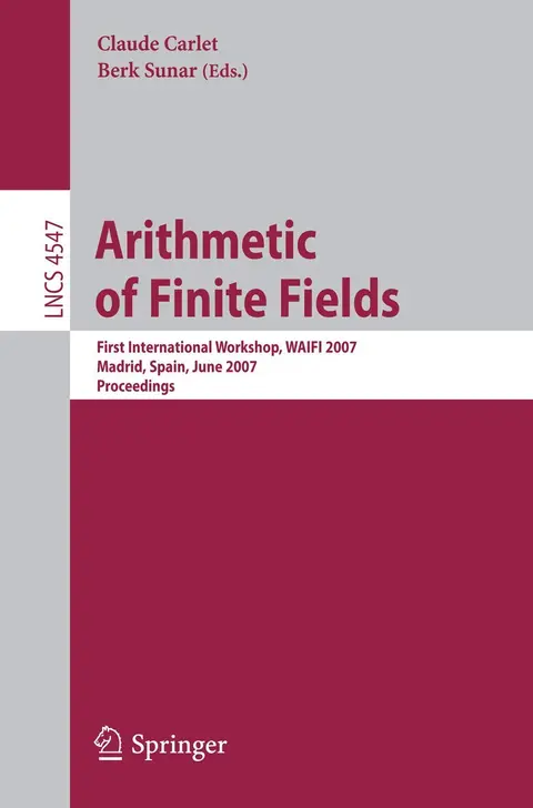 Cover of Arithmetic of Finite Fields