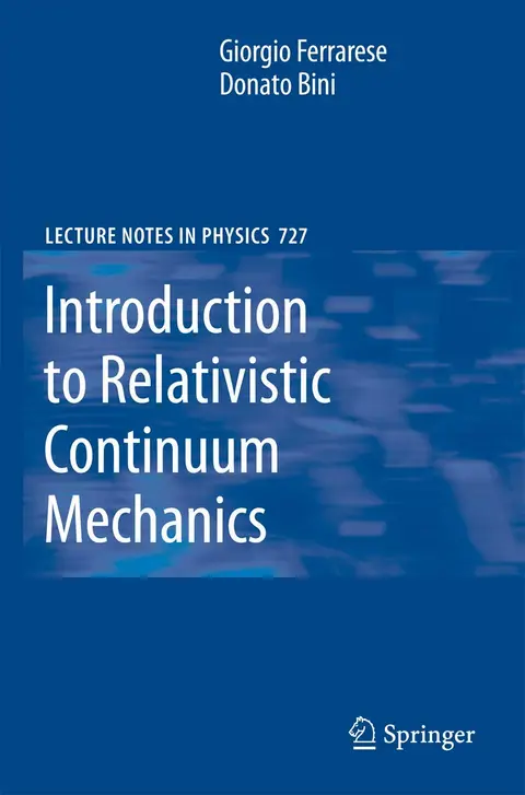 Cover of Introduction to Relativistic Continuum Mechanics