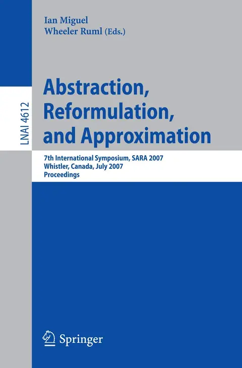 Cover of Abstraction, Reformulation, and Approximation