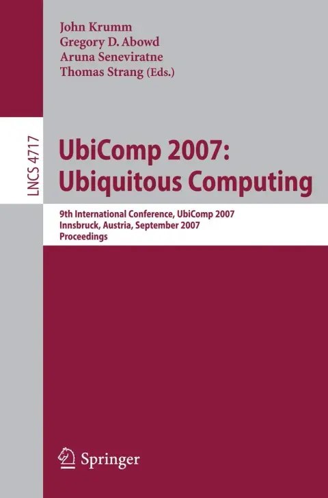 Cover of UbiComp 2007