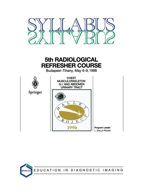 Cover of Syllabus 5th Halley Radiological Refresher Course