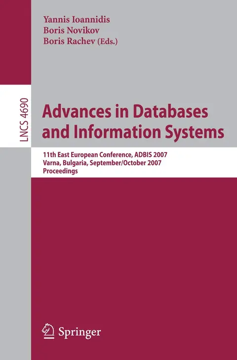 Cover of Advances in Databases and Information Systems