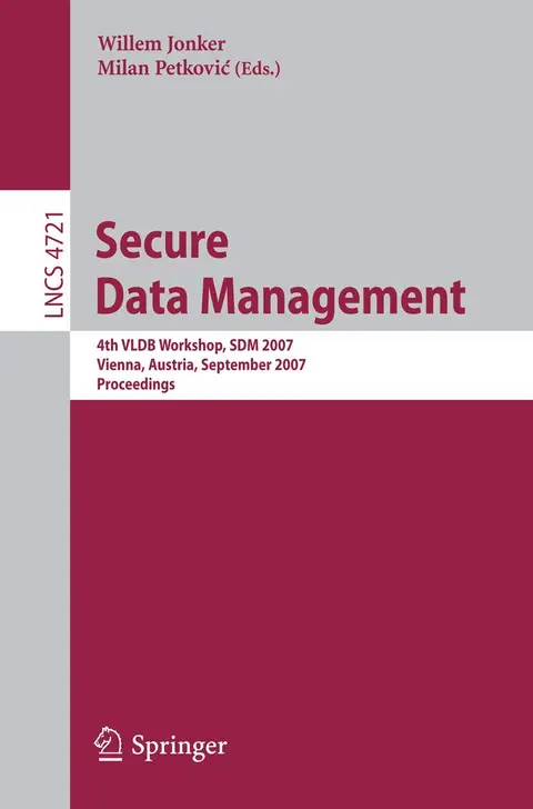 Cover of Secure Data Management