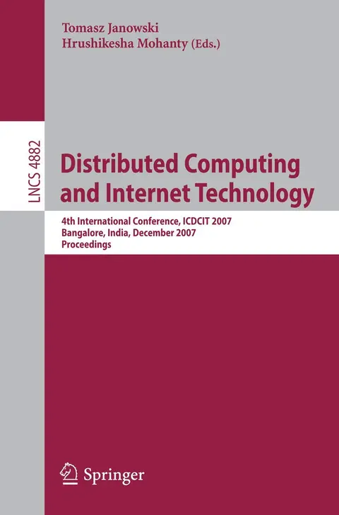 Cover of Distributed Computing and Internet Technology
