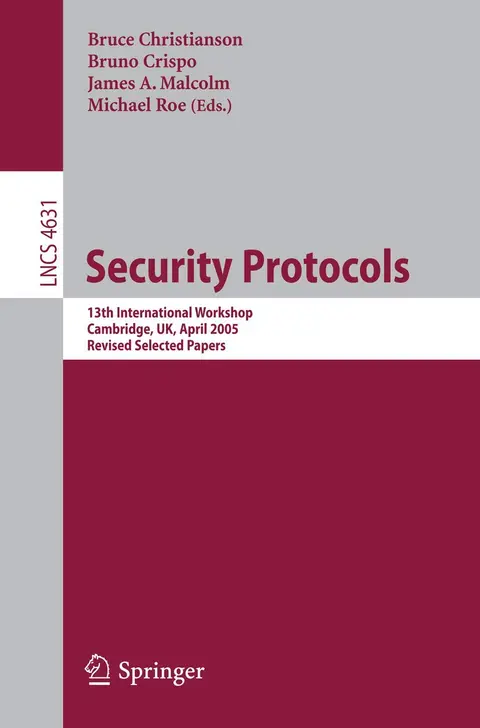 Cover of Security Protocols