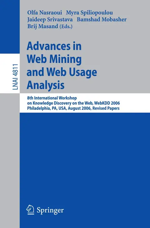 Cover of Advances in Web Mining and Web Usage Analysis