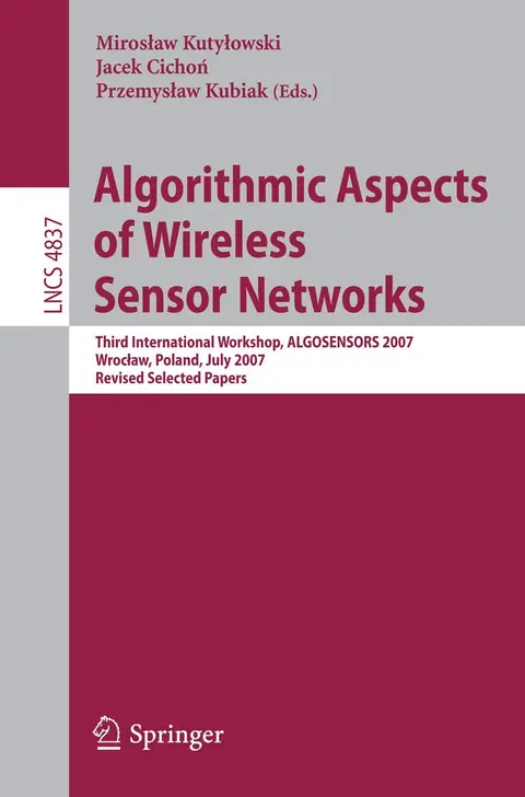 Cover of Algorithmic Aspects of Wireless Sensor Networks